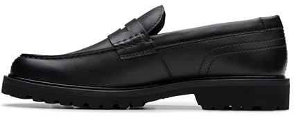Clarks Berwick Lo Mens Black Leather, 10.5