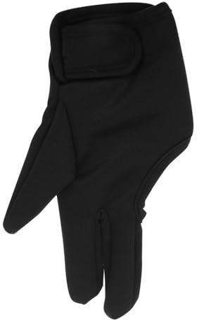 NULYLU Black Hair Styling Gloves Heat Resistant 3 Finger Mittens for Hair Dyeing Salon Use