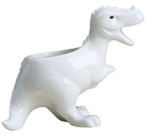 Kisangel Pot De Fleurs Céramique Forme Dinosaure Bassin Créatif Ornement Bureau Plante Grasse Pot Plantes Artisanal