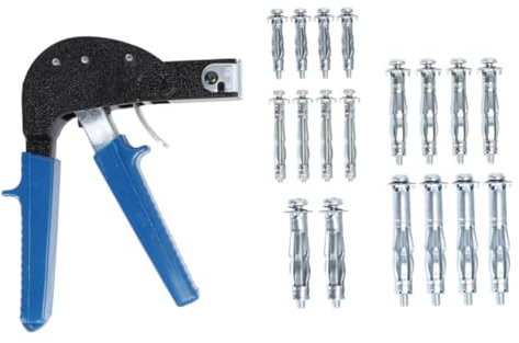 ERINGOGO 19stücke Teiliges Hohlwanddübel Montageset Mit Einstellwerkzeug Für Platten Und Metall Robust Und Installieren Für Heimwerkerprojekte