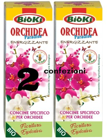 Bioki - Abono para orquídeas para flores prolongadas, 2 paquetes de 100 g (1 paquete)