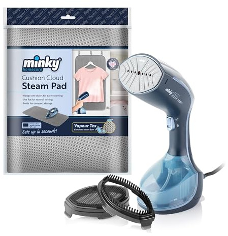 Minky Cushion Cloud Steam Pad & Garment Steamer, Vertical Garment Steaming