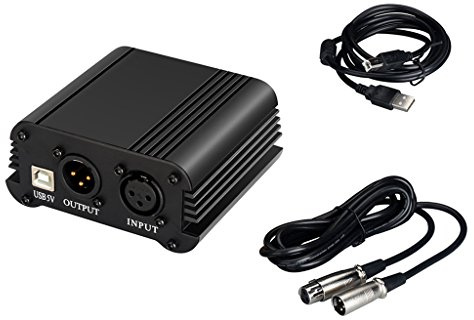 48 V Phantomspeise-Kit für Kondensatormikrofon-Aufnahmegeräte