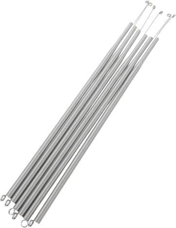 BAZEITFLOW Molla di Trazione per Chiudiporta Automatico 6 Pezzi, Molla di Chiusura Porta Interna con Gancio Metallico Resistente, Protezione Contro Urti per Porte Scorrevoli e
