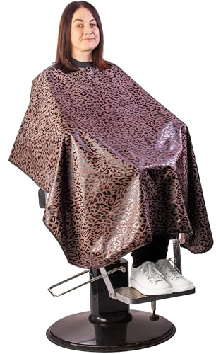 Kobe Professional Cutting Cape with Itch-Free Neoprene Seal Collar - Water-Resistant Salon Gown, Adjustable Snap Fasteners for Barbers & Stylists