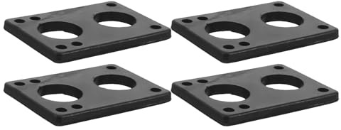 TOYANDONA 4pcs Soft Rubber Skateboard Riser Pads 6mm Shock Absorbing Truck Spacers for Longboard and Skateboard with Noise Reduction and Improved Maneuverability to Prevent Wheelbite