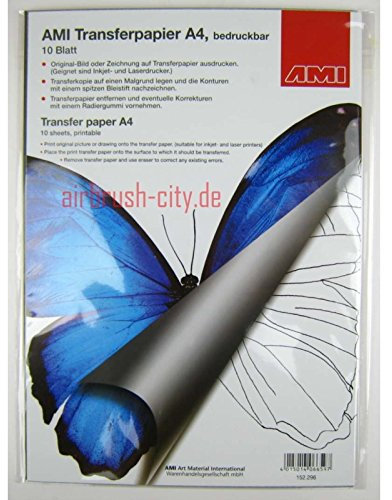 NEU AMI Transferpapier, bedruckbar, A4, 10 Blatt