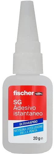 Fischer 508055 SG20 Adesivo Istantaneo Colla Ultra rapida Attacca Tutto - 20 gr