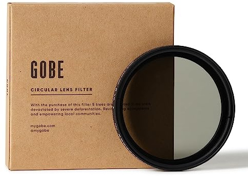 Gobe NDX 55 mm Variabler Graufilter ND2-400 ND Filter (1Peak) Black