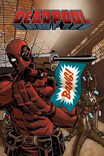 Deadpool Poster Bang (61cm x 91,5cm) + 2 St. Schwarze Posterleisten mit Aufhängung