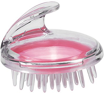 Haar Massagegerät, Gesundheitspflege-Shampoo-Haar-Kopfhaut-Massager-Duschbürste-Haar-waschende Massage-Kamm-Schönheits-Werkzeug(Rosa)