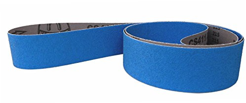 Klingspor Schleifband CS411X Zirkonkorund – 50 x 1500 mm – Körnung P120 – 5 Stück – für Metall Edelstahl INOX, Hartholz – hochreißfeste Gewebeunterlage – Profi-Schleifbänder für Bandschleifer