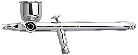 Mr. Hobby PS-771 Airbrush Pistol, silver metallic, en storlek