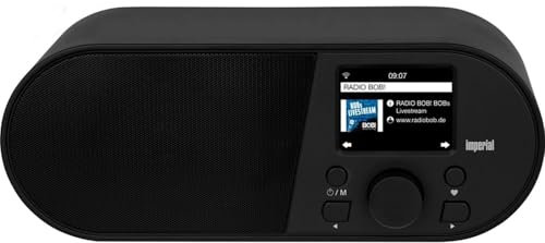 Imperial i105 Internetradio (WLAN, Mediaplayer, USB, DLNA, Farbdisplay, Wecker, Appsteuerung) schwarz