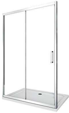 Porte de douche de 6 mm pour installation en niche H.190 avec overture coulissante (105-110 H 190)