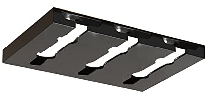 Gittcoll Weingläserregal Edelstahl Unterschrank Stielgläser Hängehalter Ohne Bohren Metall Weingläser Kelche Trocknen Organizer Aufbewahrung für Schrank Küche Bar (3 Steckplätze)