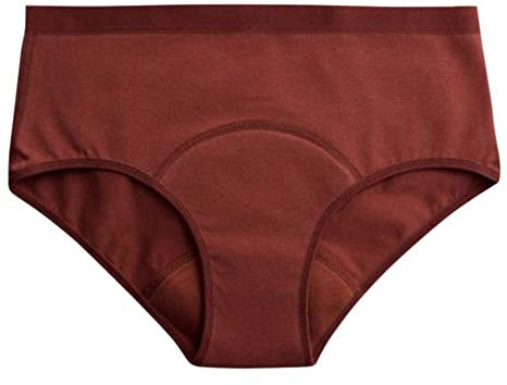 IMSEVIMSE Periodenslip Hipster, Brown, Größe XXL, light flow (1er Pack)
