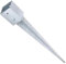 Fence Post Support Spike Holder Metal Drive in Stakes Rust Resistant Bracket Pack of: 1 46mm x 46mm / 550mm (1.8 x 1.8)