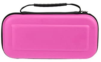 Lycuiw pour Switch OLED Sac de Rangement Portable Housse de Protection Compatible avec pour Switch Console Housses de Transport EVA Accessoires pour Switch (Rouge rosé)