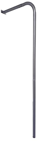 Asta per vigili del fuoco, asta da arrampicata per la coltivazione come accessorio alla torre di gioco, torre da arrampicata, casetta da giardino, parco giochi o casa sull'albero, 2,72 m, grigio