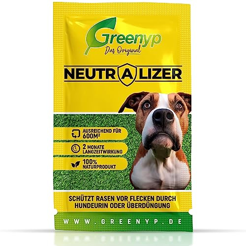 Greenyp Neutralizer - schützt Rasen vor Hundeurin Flecken I Urin neutralisieren dank Effektive Mikroorganismen I 100% organischer Dünger Bodenaktivator für Rasen I 3x Beutel mit 12g für je 600m2