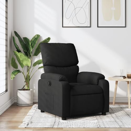 ZEYUAN Sillón reclinable de Tela Negro, Butacas De Cine, Sillones Salon, Sillon Tantra Sexual, Sillón De TV, Sillon Lactancia - 373412