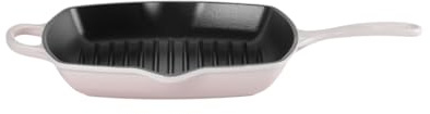 LE CREUSET Signature 20183267770422 - Padella quadrata in ghisa, adatta per tutti i piani cottura, compresi quelli a induzione, 2,86 kg, colore: Rosa