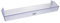 JCSPARES® - Balconcino Porta Bottiglie Scaffale Intermedio 430 x 105 x 45 mm Frigo Per Frigorifero Compatibile con Beko Modelli: BCS BCN BLS BCH Ed Ulteriori