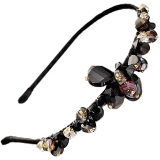 Qiwenr Bandeau en Cristal, Bandeau Cristal Imitation, Serre Têtes à Strass, Convient pour Les Fêtes, Rendez Vous, Mariages et Autres Occasions, C'est un Accessoire de Mode Idéal