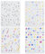 JEYORZY 4 Hojas Pegatinas Uñas Adhesivas Flores,Niñas Lindas Pegatinas Para Uñas, Margaritas 5D en Relieve Decoración,Autoadesiva Nail Art Stickers Decoración