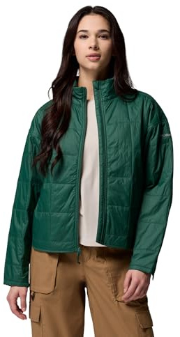 Columbia Womens Sienna Hill Quilted Jacket, Rain Forest, Small