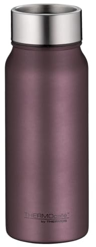 THERMOcafé by THERMOS TC DRINKING MUG burgundy mat 0,50l, Thermobecher Edelstahl, Isolierbecher, Kaffeebecher to Go Thermo, auslaufsicher, 9h heiß & 18h kalt, spülmaschinenfest, BPA-frei