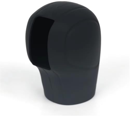 Copricambio Copri pomello del cambio per testa del cambio in silicone per auto, morbido e antiscivolo, confortevole, per regali di donne, uomini e ragazze Coprileva del cambio(Black)