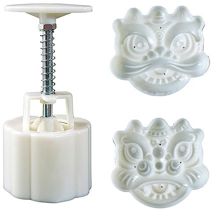 75g Lion Shaped Pastry Mooncakes Moulds Mooncake Mould Cutters Hand Pressure