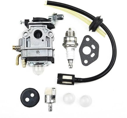 Genérico carburador para desbrozadora Kits de carburador para Kawasaki TH23 TH26 TH34 23CC 25CC 26CC 33CC 35CC para bujía, Tubo Flexible de Filtro de Combustible Carburador