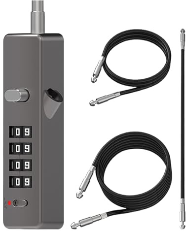 Candados De Cable Con Combinación - Candado De Cadena Antirobo - Cadena De Cuerda Resistente Antirobo Para Scooter, Campus, Viajes Y Uso Urbano