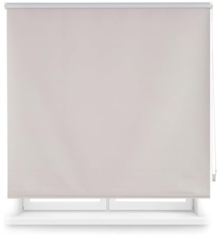 Estor Enrollable Opaco Liso - Gris 180 x 140cm (Ancho x Largo)/Tamaño de la Tela 177 x 135cm