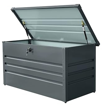Outdoor Metall Aufbewahrungsbox AB5 Gartentruhe verschließbar 350 Liter DPL2