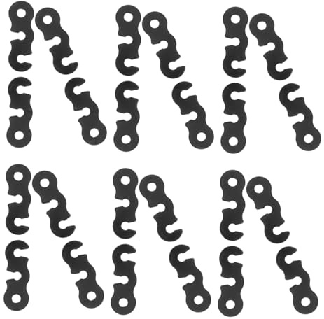 MUELODSIC 30 Piezas Accesorios para Tienda de Campaña de Aleación de Aluminio Ajustadores de Cuerda Forma de S con Ojos y Compacto para Excursionismo y Actividades al Aire