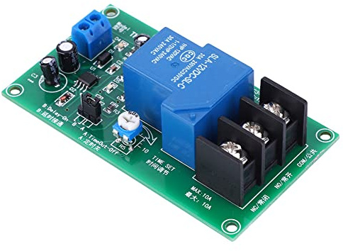 Generic Módulo de Retraso del Temporizador, 30a DC 12V Tiempo Preciso Resistencia Ajustable 0.1-5 Segundos Tiempo de Retraso Automáticamente Módulo de relé del Temporizador para el de