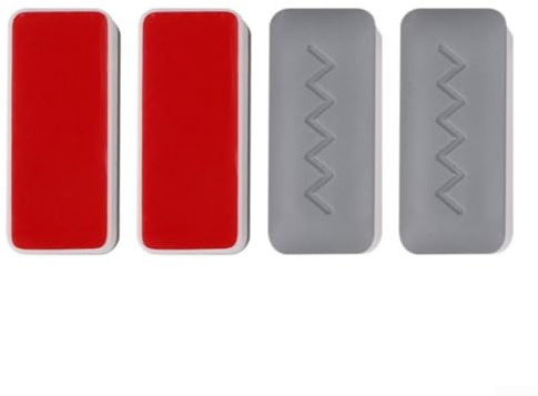 Paracolpi per sedile WC, confezione da 4 cuscinetti per sedile WC, ricambi per sedile WC, parti di riparazione per WC, colore bianco
