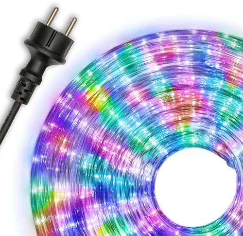 NIPACH 20 m Lichterschlauch - 480 LED Leuchtfarbe: bunt - für den Innen und Außenbereich