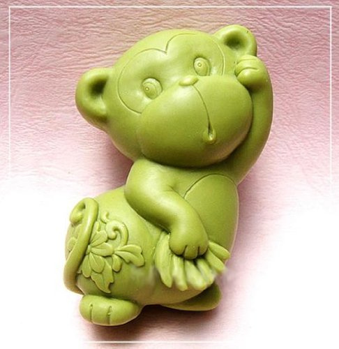 YW Monkey S239 - Molde de silicona para jabón de manualidades