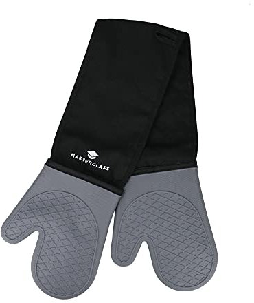 MasterClass Oven Gloves, Silicone, Grey