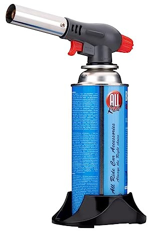 All Ride gasbrännare – med hållare och förvaringslåda – 20,5 x 7,5 x 17,5 cm – justerbar låga
