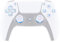 eXtremeRate DTF LED Kit für ps5 Controller BDM-030/040/050, Ersatz leucht D-Pad Thumbstick Share/Option/Home Knöpfe, 7 Farben 9 Modi LED Mod Tasten Set für ps5 V3 Controller-Schneeweiß Symboltaste