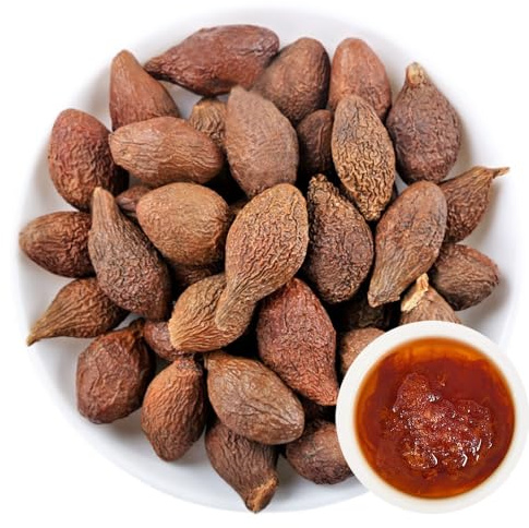 100% Dried Malva Nut, Sterculia Lychnophora 125g/4.4oz Enorme mar seco, Pang Mar Seco té, té de garganta relajada, té de hierbas medicinales chinas 胖大海