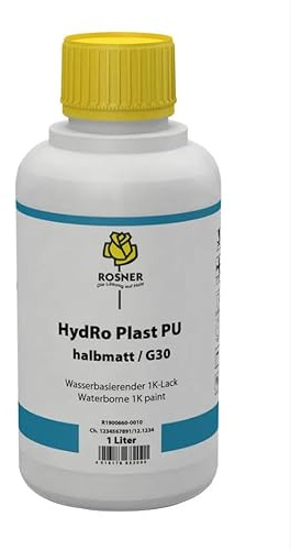 Rosner Hydro Plast PU Lack 1 Liter Halbmatt - Klarlack für Holzoberflächen