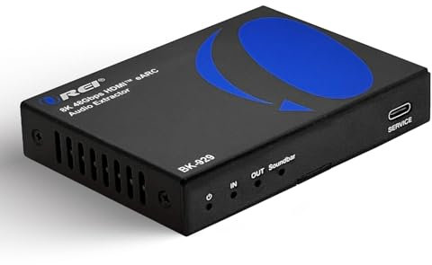 OREI eARC 8K Audio Extractor, Extract Dolby Atmos Convert Sound bar 4K @ 120hz 18G HDMI 2.0 ARC Support HDCP 2.2 Perfect for 8K Monitors, CEC, HDR, Dolby Vision, HDR10 Support Sonos Bose (BK-929)