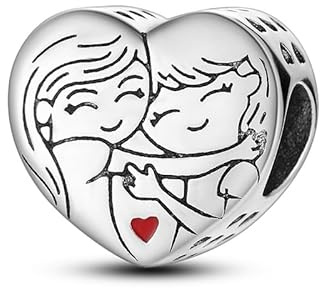 TINSLO Charms Abalorios Colgante para mujer, plata de ley 925, compatible con pulseras y collares Pandora, compatible con pulseras europeas para mujeres y niñas